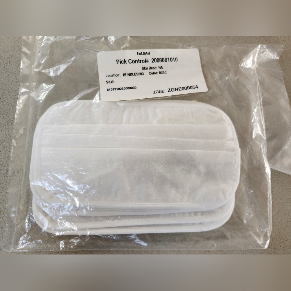NIP 3 Brooks Brothers Face Masks -WHITE **NEW - Picture 6 of 7